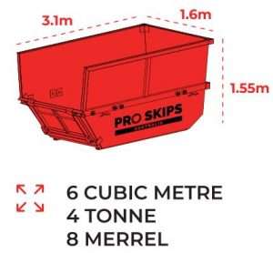 6 Cubic Metre Skip Bin Size Guide