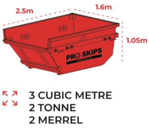 3 Cubic Metre Skip Bin Size Guide
